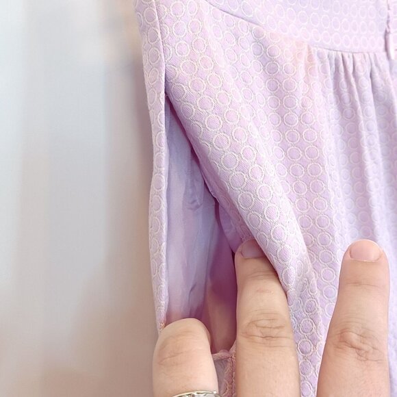 J Crew Women Skirt Purple Sz 4 Pleats Skater Lined Preppy Classic Pastel Easter - Picture 8 of 13